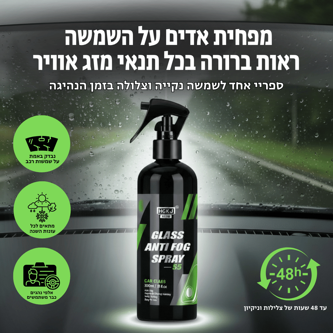 CleanLook™ ראייה חדה וברורה, בכל מזג אוויר